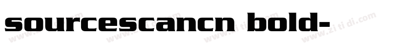 sourcescancn bold字体转换